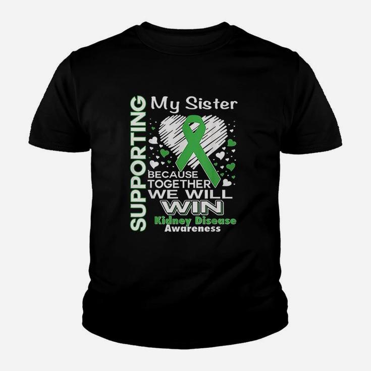Supporting My Sister Kidney Disease Awareness Kid T-Shirt