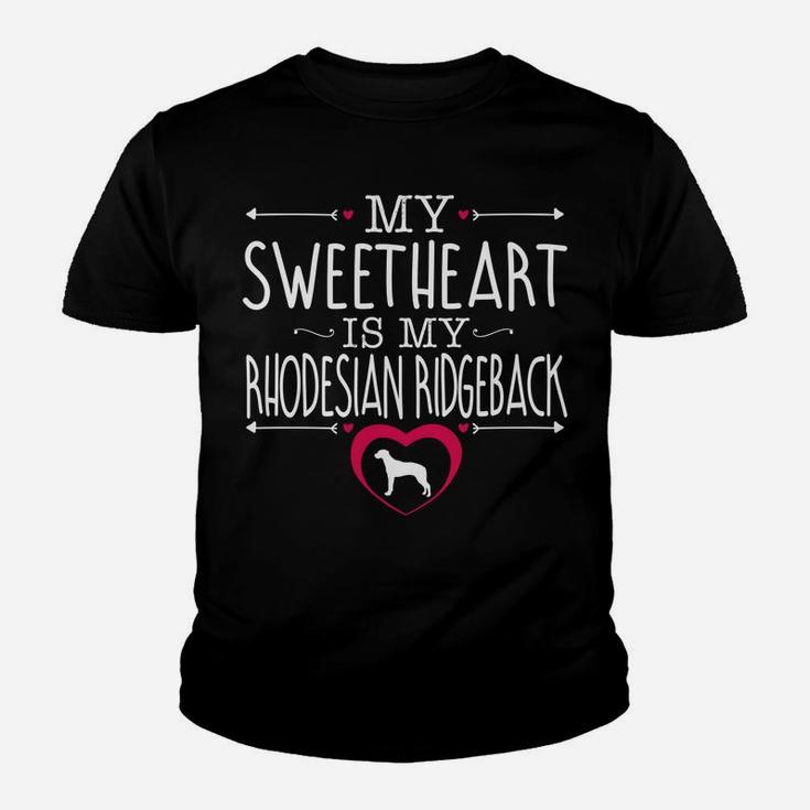 Sweetheart Rhodesianridgeback Valentines Day Dog Kid T-Shirt