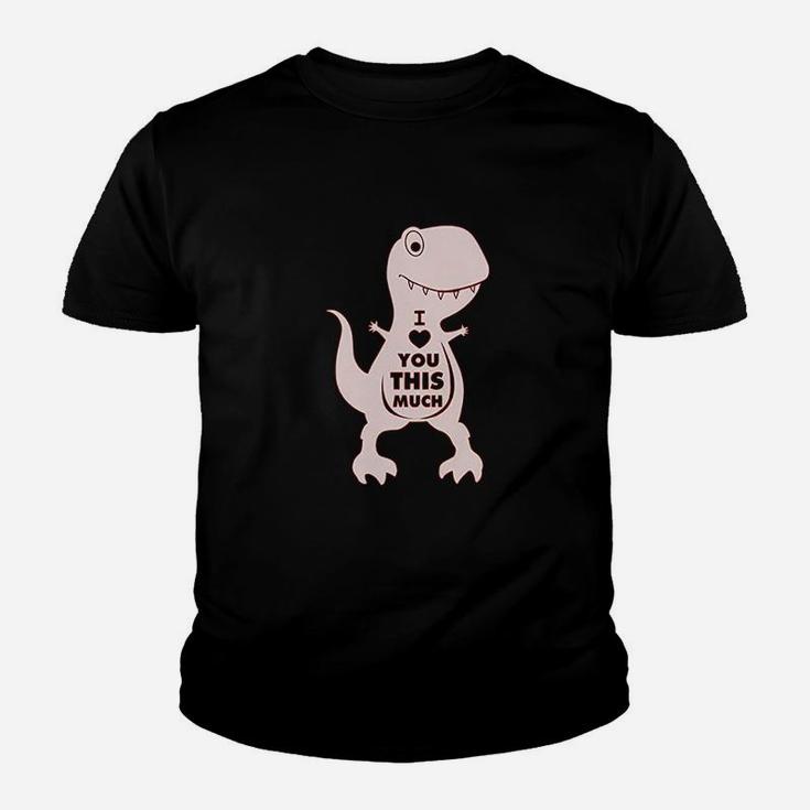 T-rex Valentine's Day I Love You This Much Kid T-Shirt