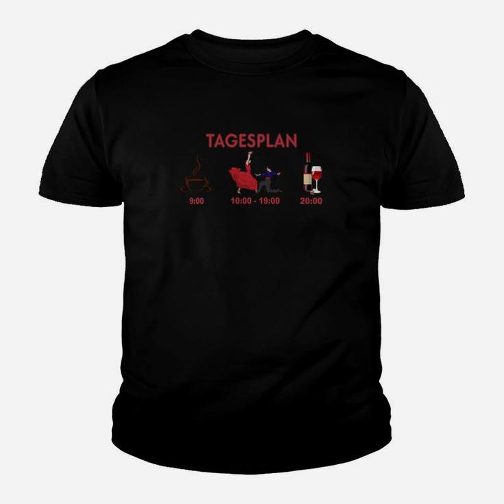 Tagesplan Wine Flamenco Kinder T-Shirt