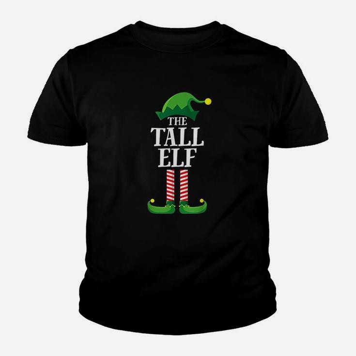 Tall Elf Matching Family Group Christmas Party Kid T-Shirt