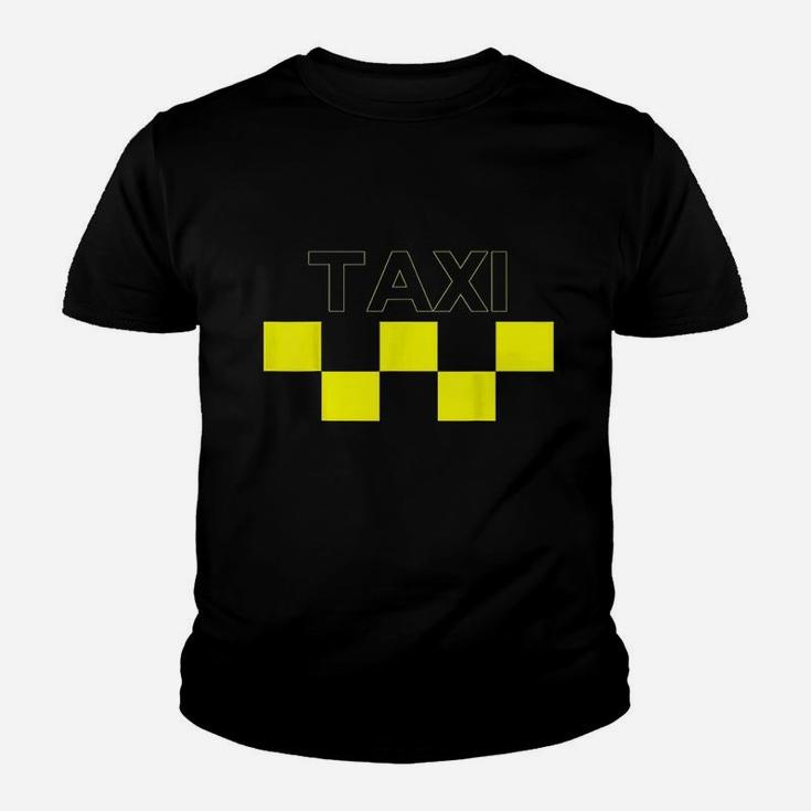 Taxi Checker Driver Yellow Professional Cab Never Sleep Kid T-Shirt