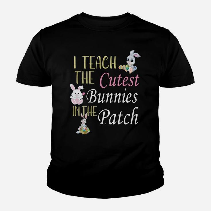 Teacher Easter For Teachers Cute Cutest Bunnies Happy Kid T-Shirt