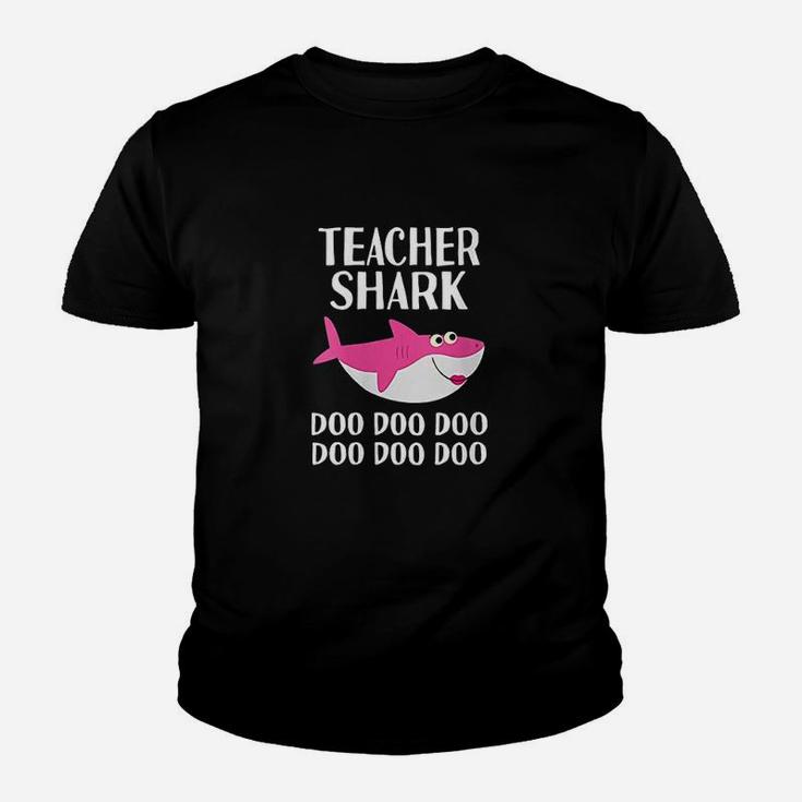 Teacher Shark Doo Women Teacher Appreciation Gift Last Day Kid T-Shirt