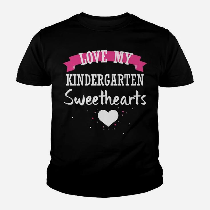 Teacher Valentine Love Kindergarten Grade Sweethearts Kid T-Shirt