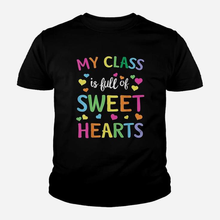 Teacher Valentines Day Gift Love My Sweet Students Kid T-Shirt