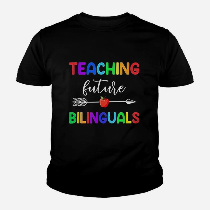 Teaching Future Bilinguals Spanish Teacher Kid T-Shirt