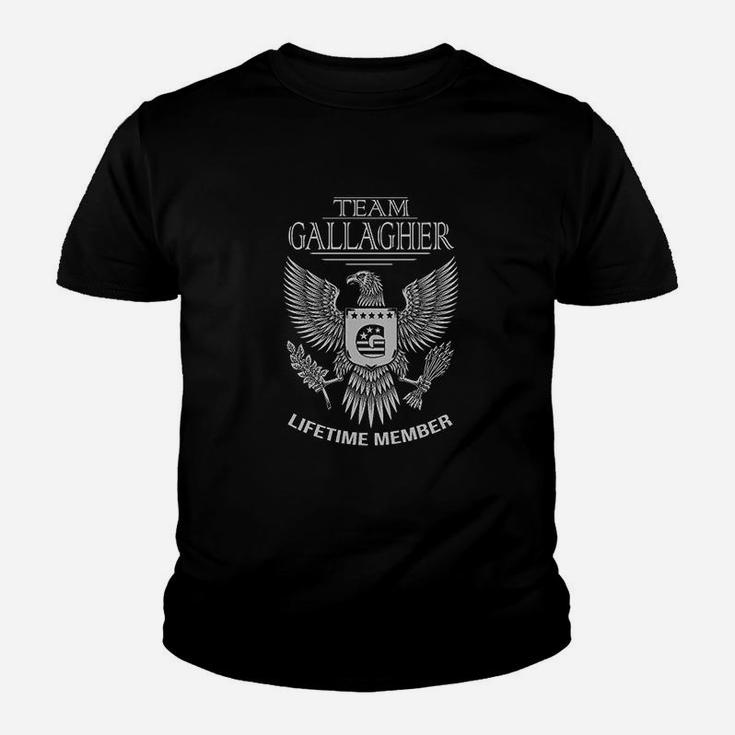 Team Gallagher Lifetime Member Family Surname Kid T-Shirt