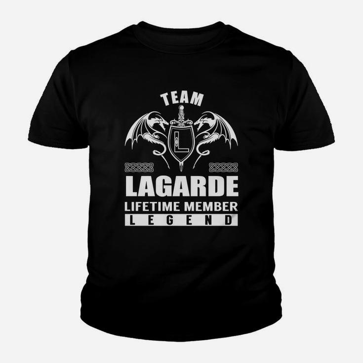 Team Lagarde Lifetime Member Legend Name Tshirts Youth T-shirt