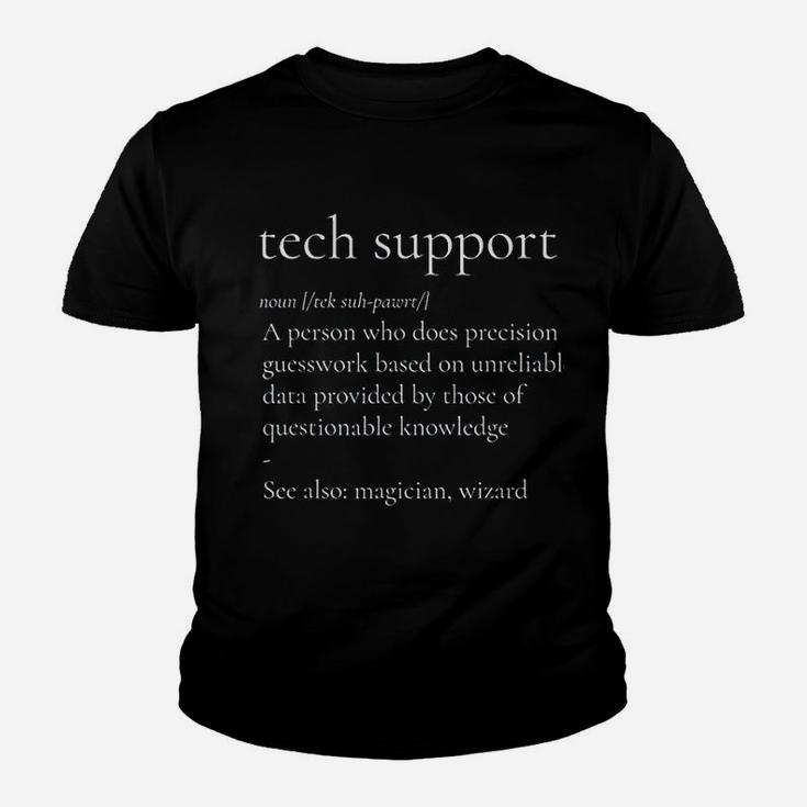 Tech Support Funny Definition Internet Nerd Kid T-Shirt