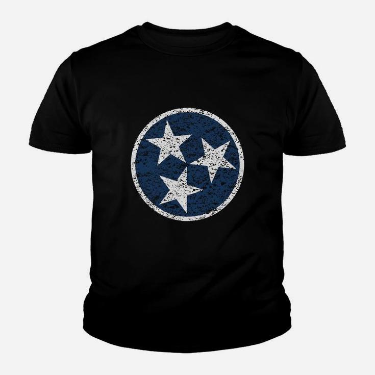 Tennessee Flag Symbol - Blue Distressed T-shirt Kid T-Shirt