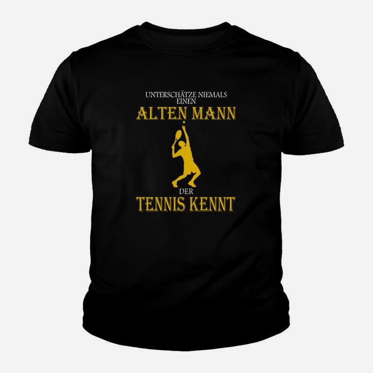 Tennis Kenner Alter Mann Kinder Tshirt, Lustiges Herren Kinder Tshirt