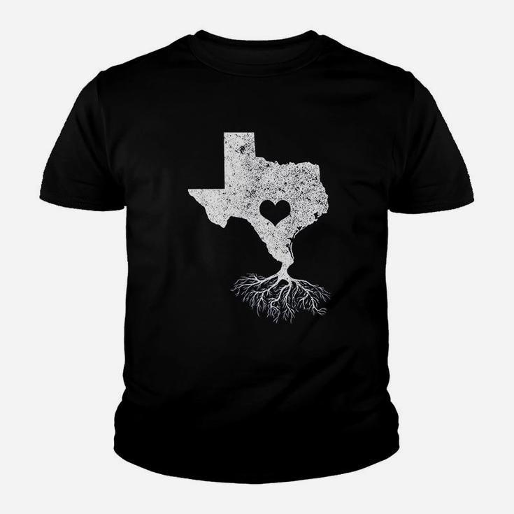 Texas Roots I Love Texas With Roots And Heart Youth T-shirt