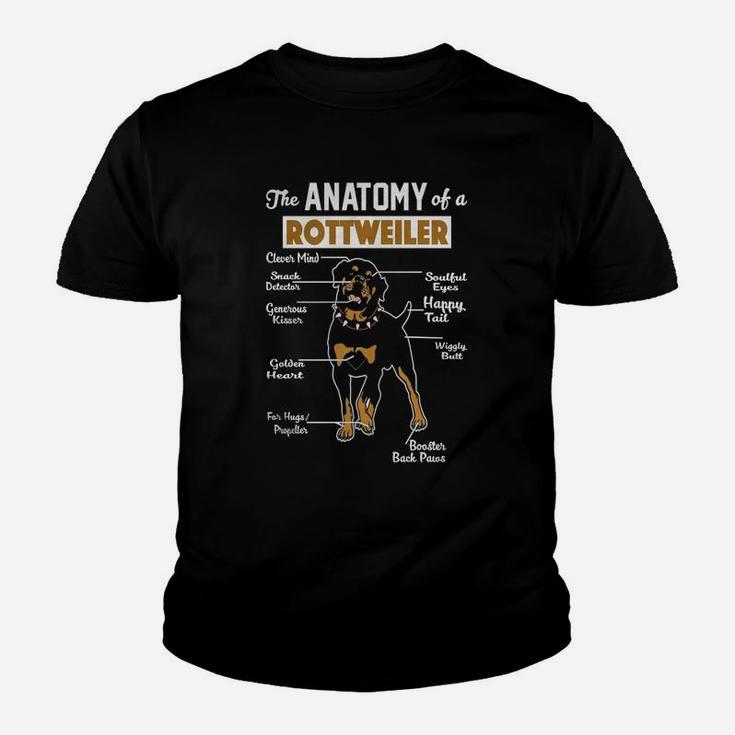 The Anatomy Of A Rottweiler Kid T-Shirt