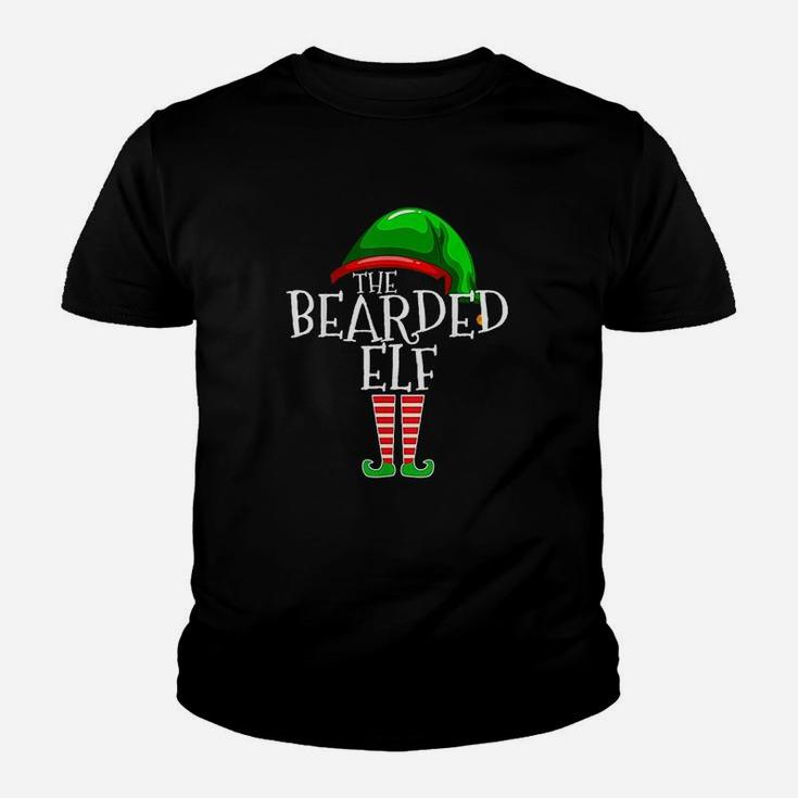 The Bearded Elf Family Matching Group Christmas Gift Beard Kid T-Shirt