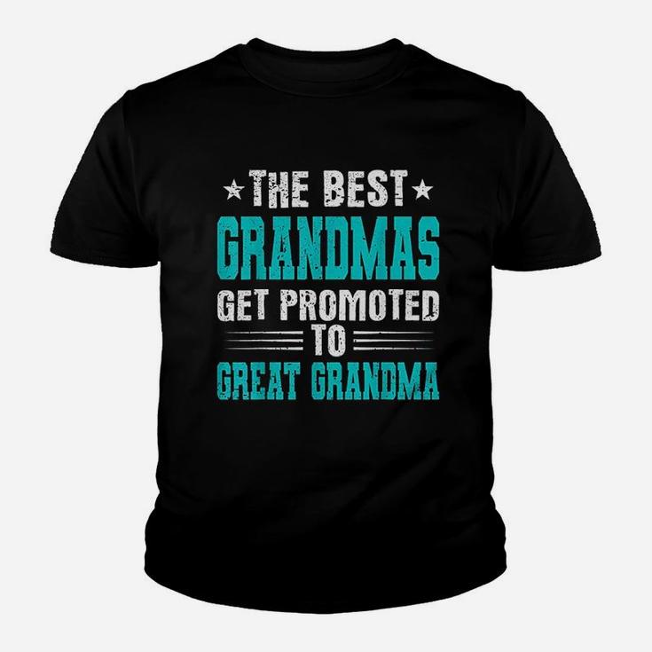 The Best Grandmas Get Promoted To Great Grandmas Kid T-Shirt