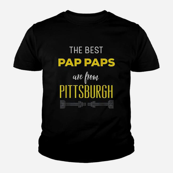 The Best Pap Paps Are From Pittsburgh Grandfather Kid T-Shirt