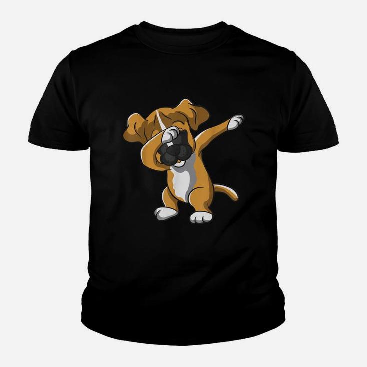 The Dabbing Boxer Dog Kids Boxer Dog Kid T-Shirt