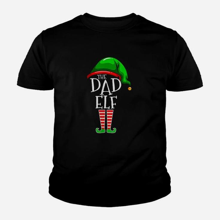 The Dad Elf Family Matching Group Christmas Daddy Kid T-Shirt