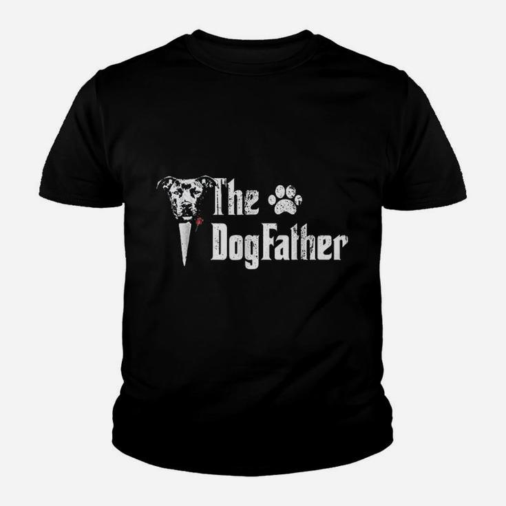 The Dogfather Pitbull Dog Dad, best christmas gifts for dad Kid T-Shirt