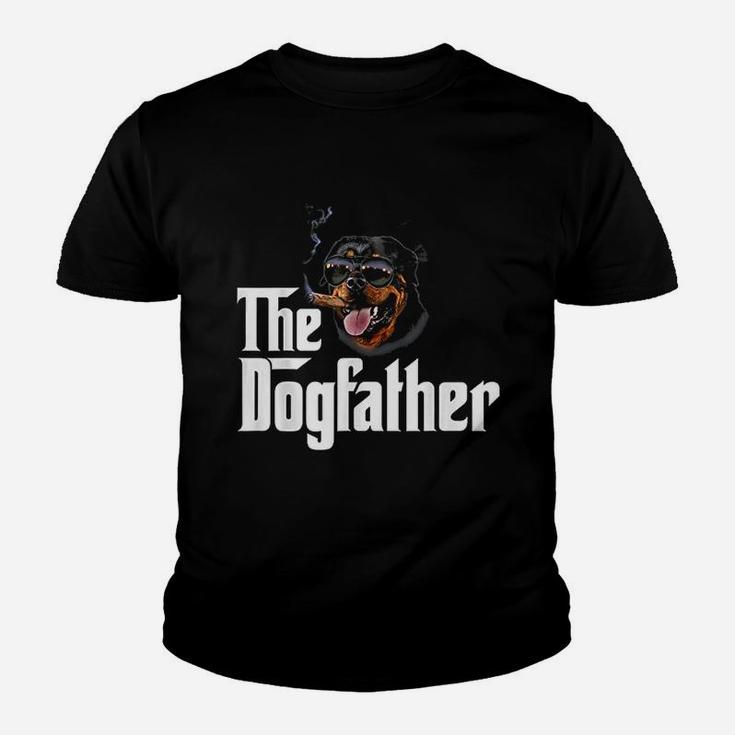 The Dogfather Rottweiler Funny Dog Owner Gift Dog Lover Kid T-Shirt