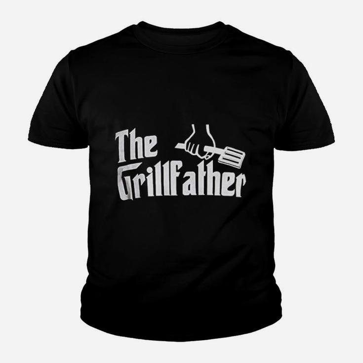 The Grillfather Funny Dad Grandpa Grilling Bbq Meat Humor Kid T-Shirt