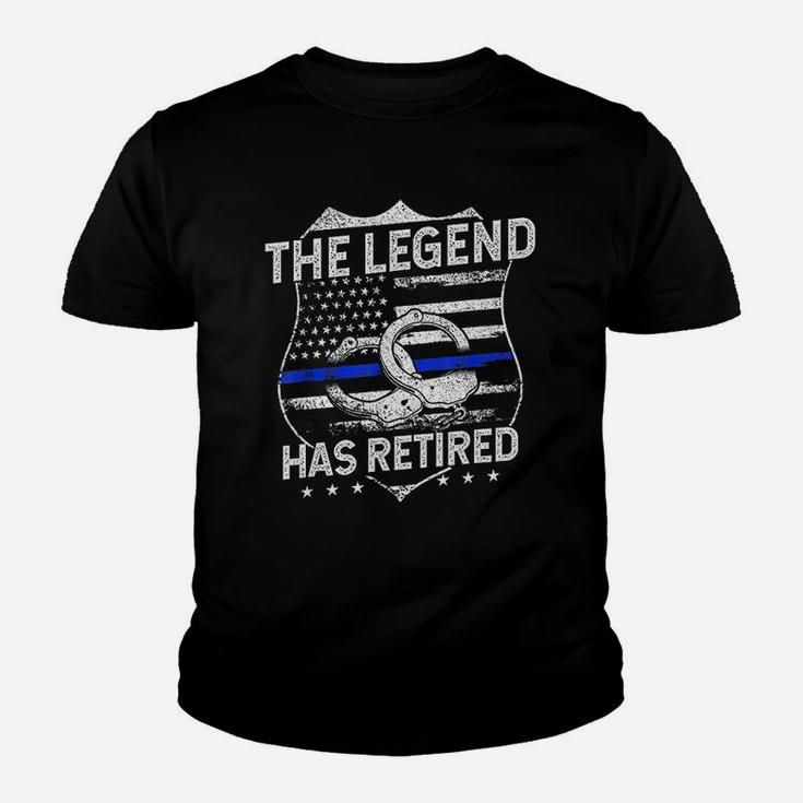 The Legend Has Retired Police Officer Retirement Gift Kid T-Shirt