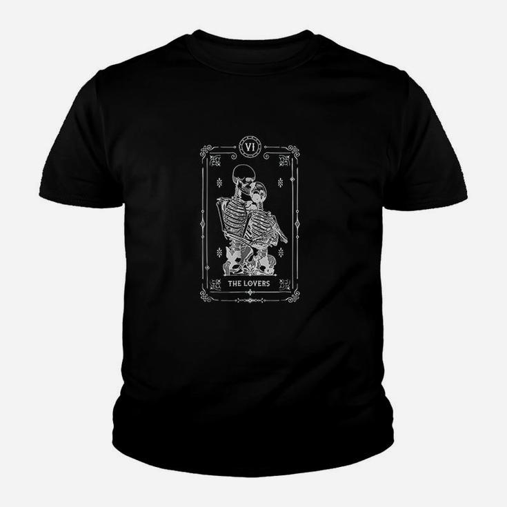 The Lovers Tarot Card Skull T-Shirt For Women And Men