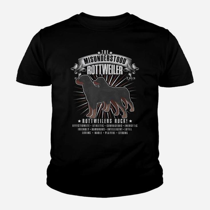 The Misunderstood Rottweiler Dogs Kid T-Shirt