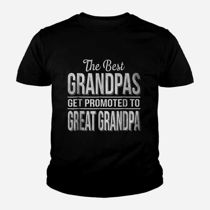 The Only Best Grandpas Get Promoted To Great Grandpa Kid T-Shirt