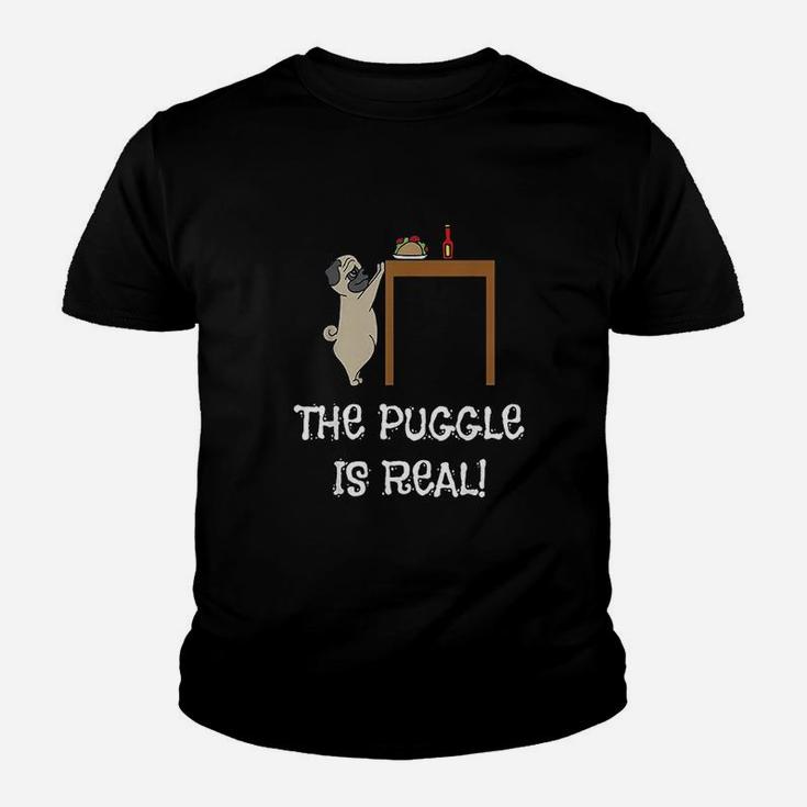 The Puggle Is Reals Kid T-Shirt