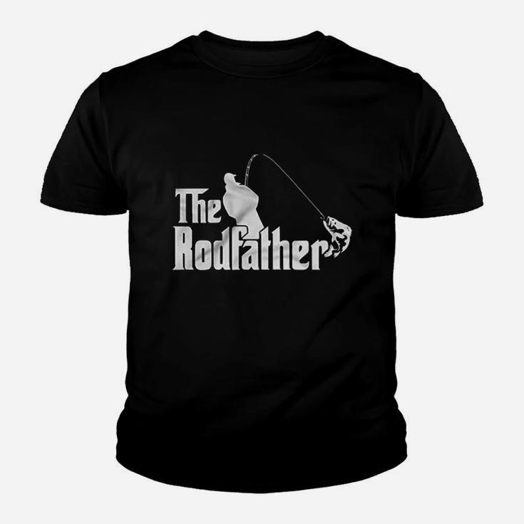 The Rodfather Godfather Parody Funny Retirement Fishing Humor Kid T-Shirt