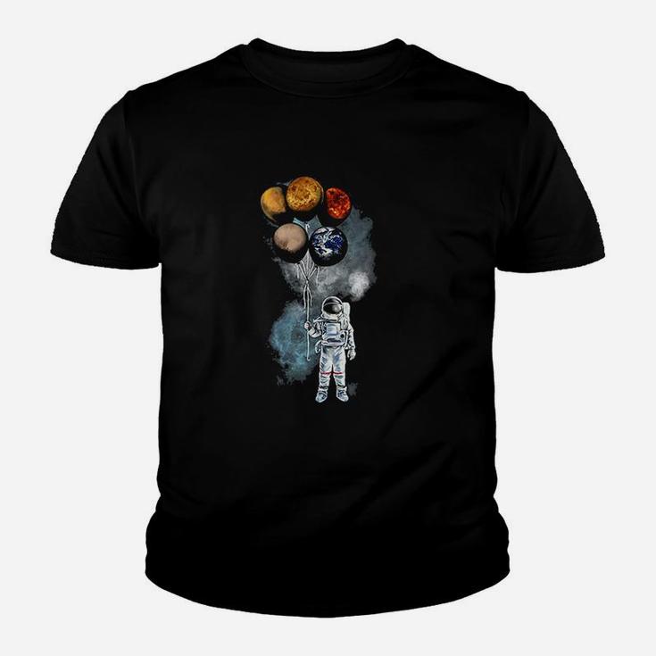 The Spacemans Trip Astronaut Space Planets Kid T-Shirt