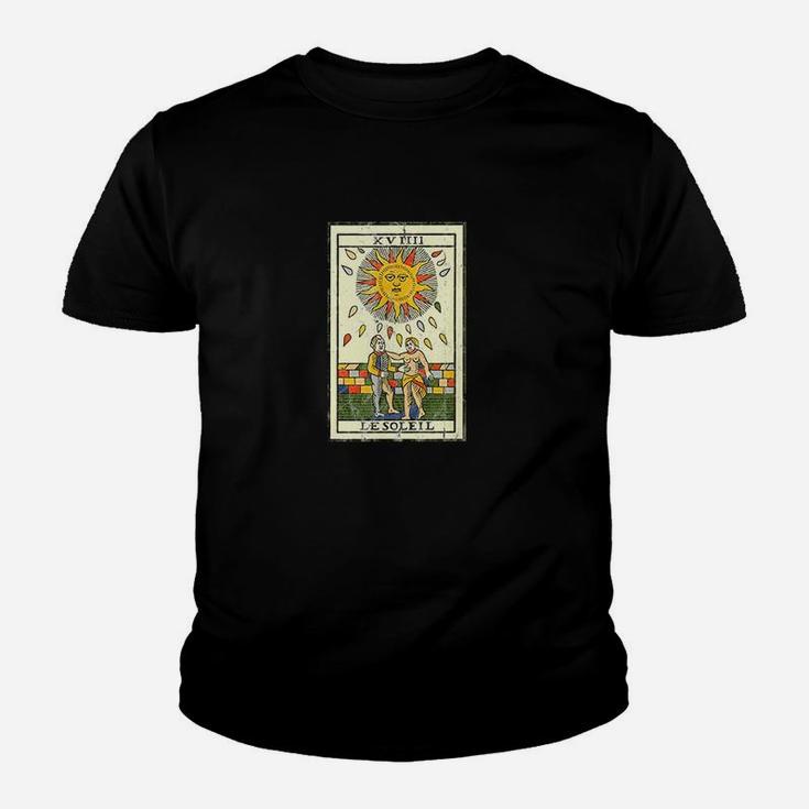 The Sun Le Soleil Tarot Card Vintage Tarot Card Graphic Kid T-Shirt