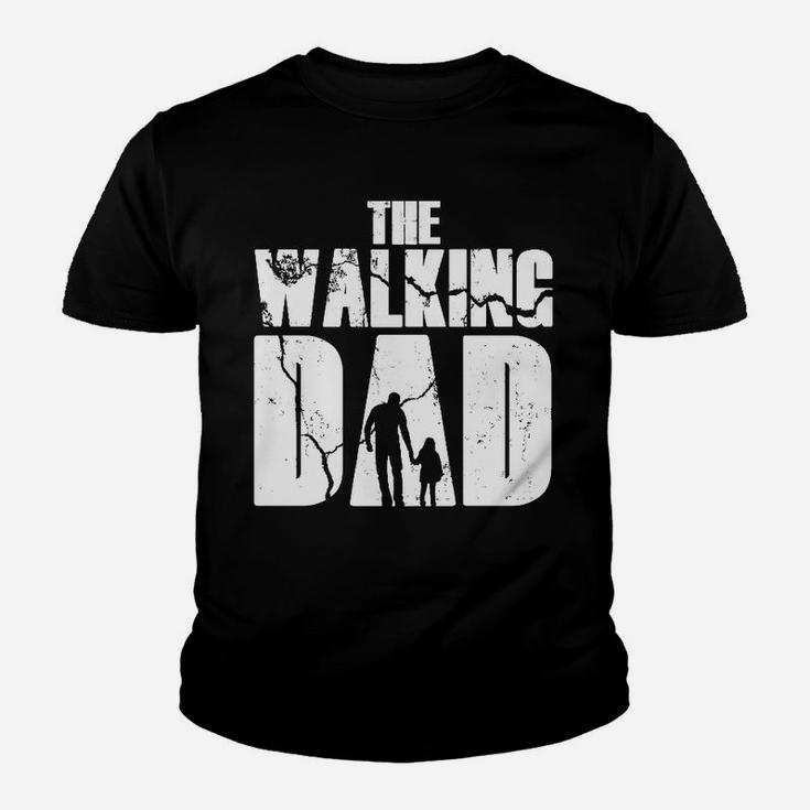 The Walking Dad Kinder Tshirt für Herren, Schwarz mit Silhouette Design