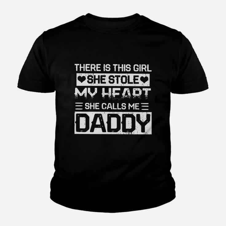 There Is This Girl She Stole My Heart She Call Me Daddy Kid T-Shirt