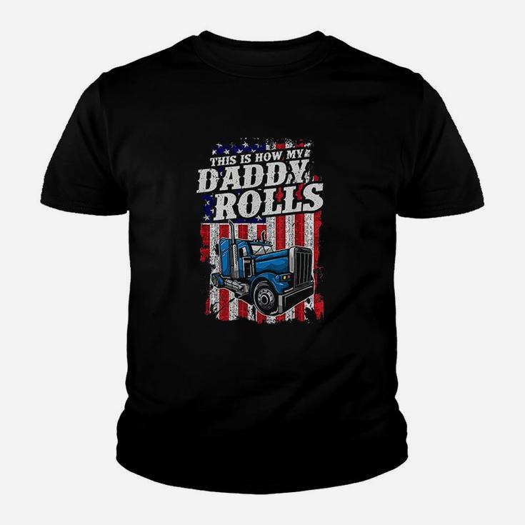 This Is How Daddy Rolls, dad birthday gifts Kid T-Shirt