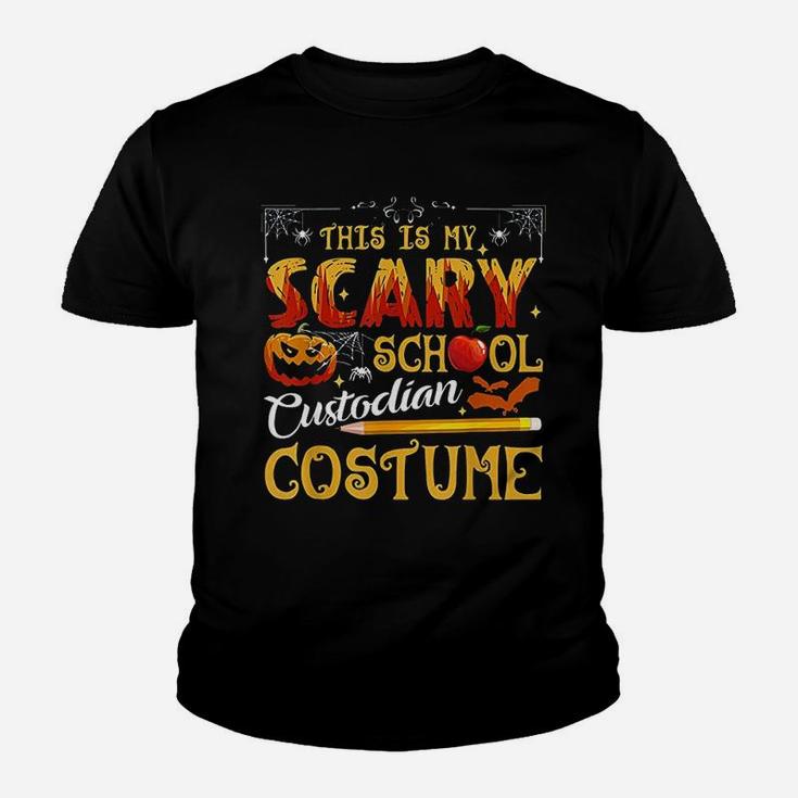 This Is My Scary School Custodian Costume Funny Halloween Kid T-Shirt