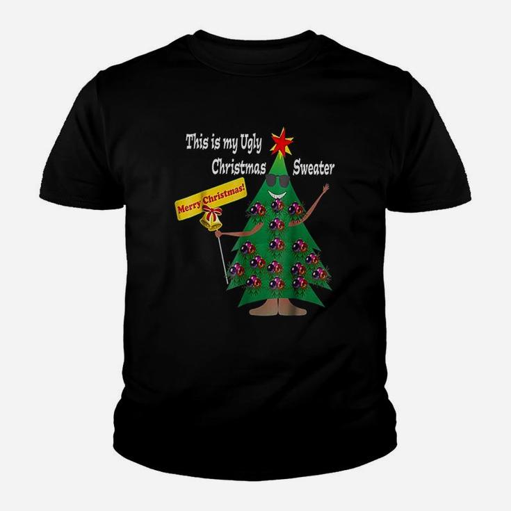This Is My Ugly Christmas Sweater Funny Holiday Kid T-Shirt