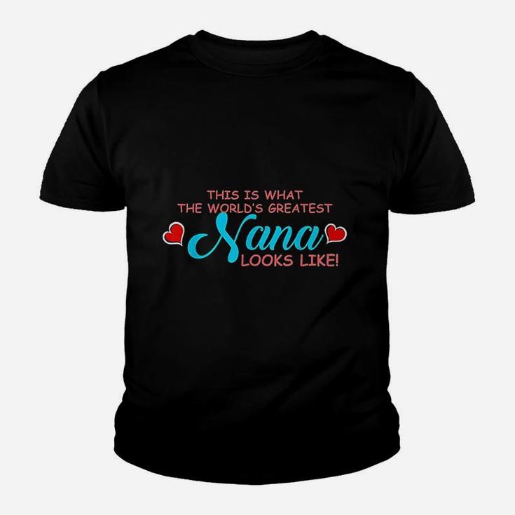 This Is The Worlds Greatest Nana Christmas Gift Kid T-Shirt