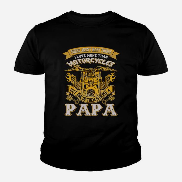 This Papa Loves Motorcycles, best christmas gifts for dad Kid T-Shirt