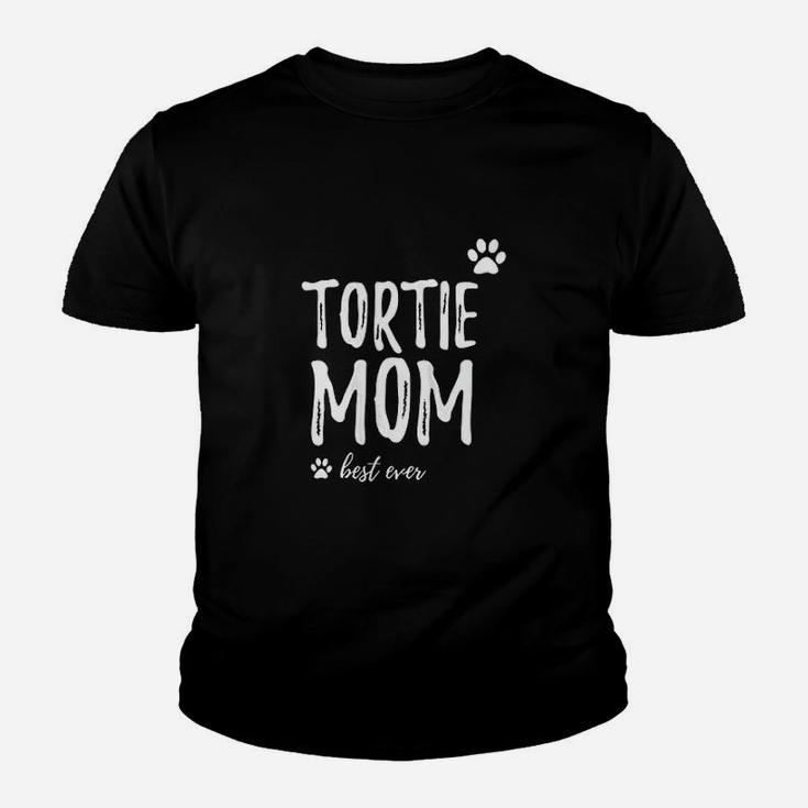 Tortie Mom Best Ever Funny Dog Mom Gift Kid T-Shirt