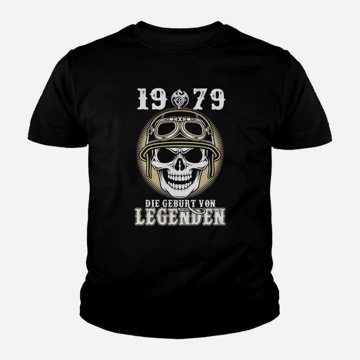 Totenkopf & Geburtsjahr 1979 Kinder Tshirt, Legenden Geburt Motiv