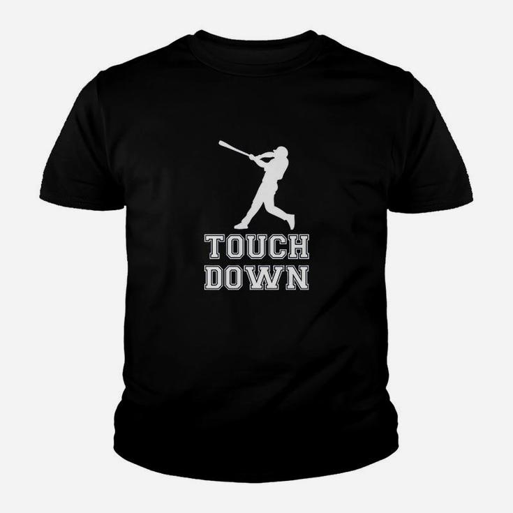 Touch Down Funny Mocking Baseball Player Football Sporting Kid T-Shirt