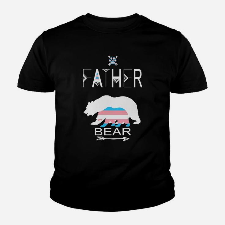 Transgender Father Bear For Dads Of A Trans Child Cool Shirt Kid T-Shirt