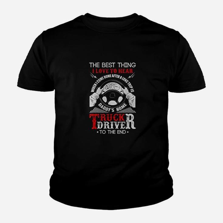 Truck Drivers Daddy Proud To Be A Trucker Kid T-Shirt