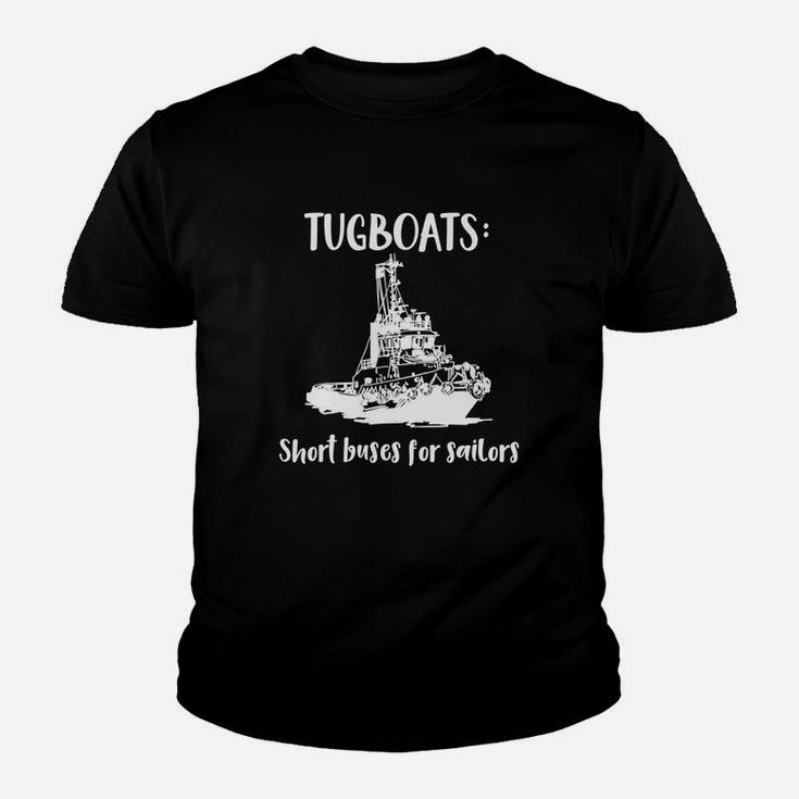 Tugboats Short Buses For Sailors Kid T-Shirt