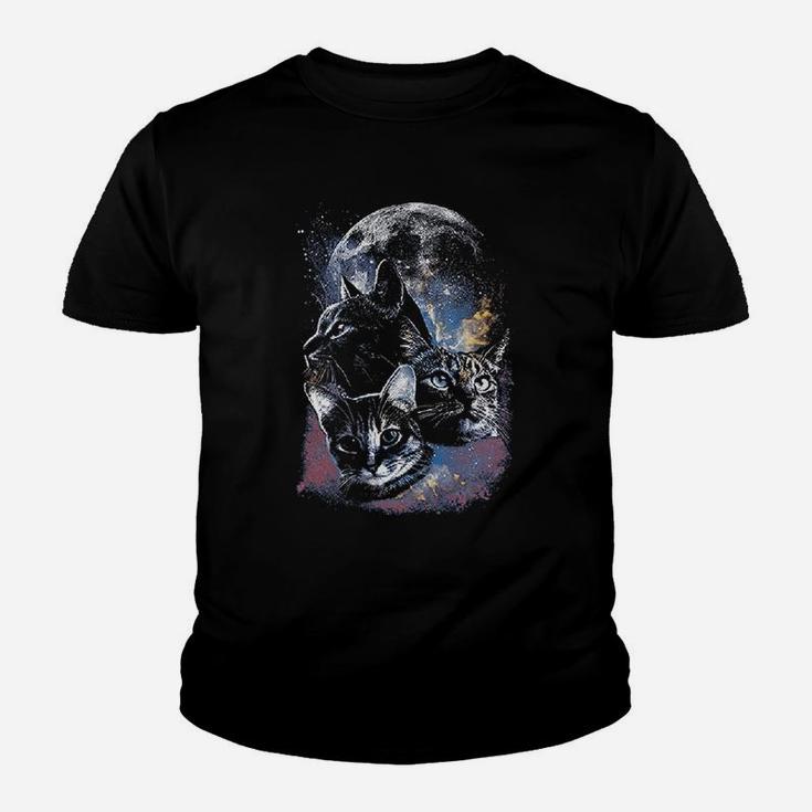 Ugly Christmas Company Space Cats Moon Kid T-Shirt