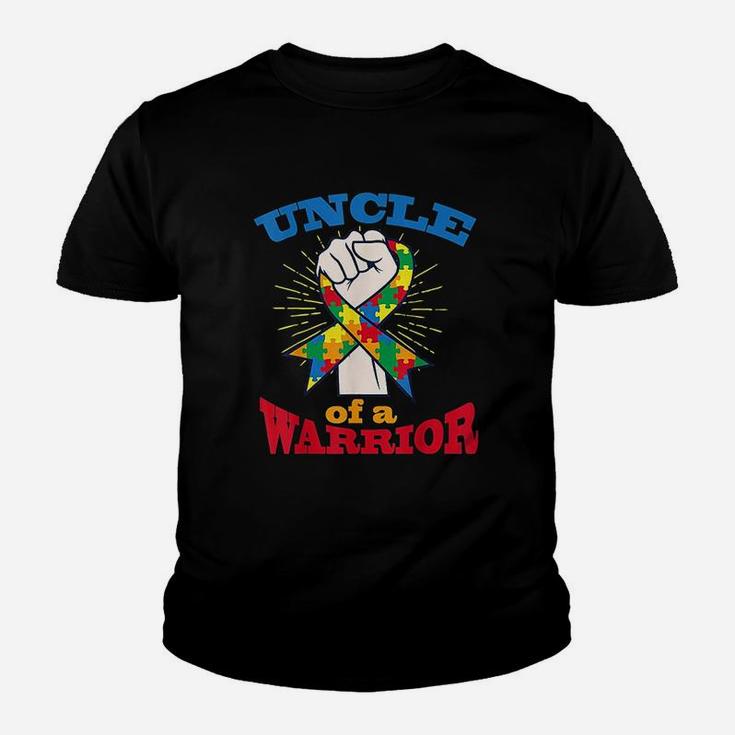 Uncle Warrior Puzzle Inspirational Autism Awareness Gift Kid T-Shirt