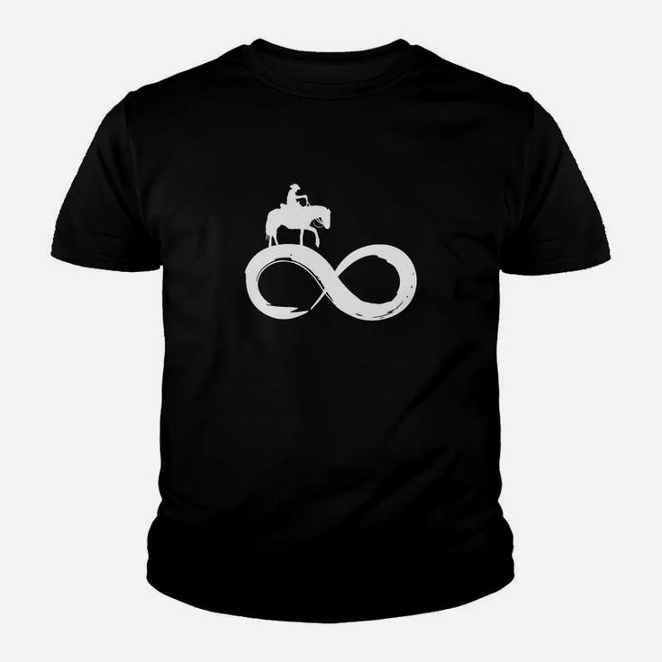 Unendlichkeitsschleife Fahrrad Kinder Tshirt, Kreatives Design in Schwarz